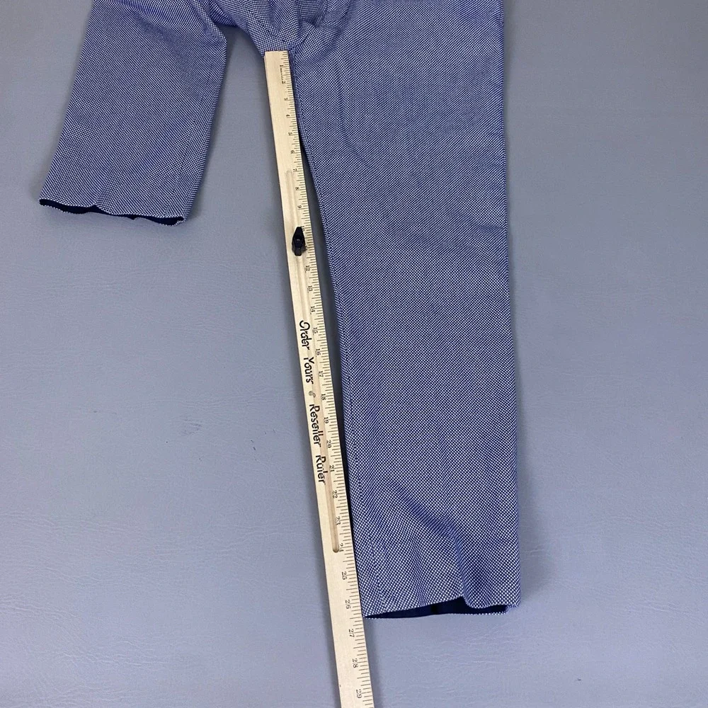 Suitsupply Dress Pants Men's Size 34 Brescia Blue White Micro Dot Cotton